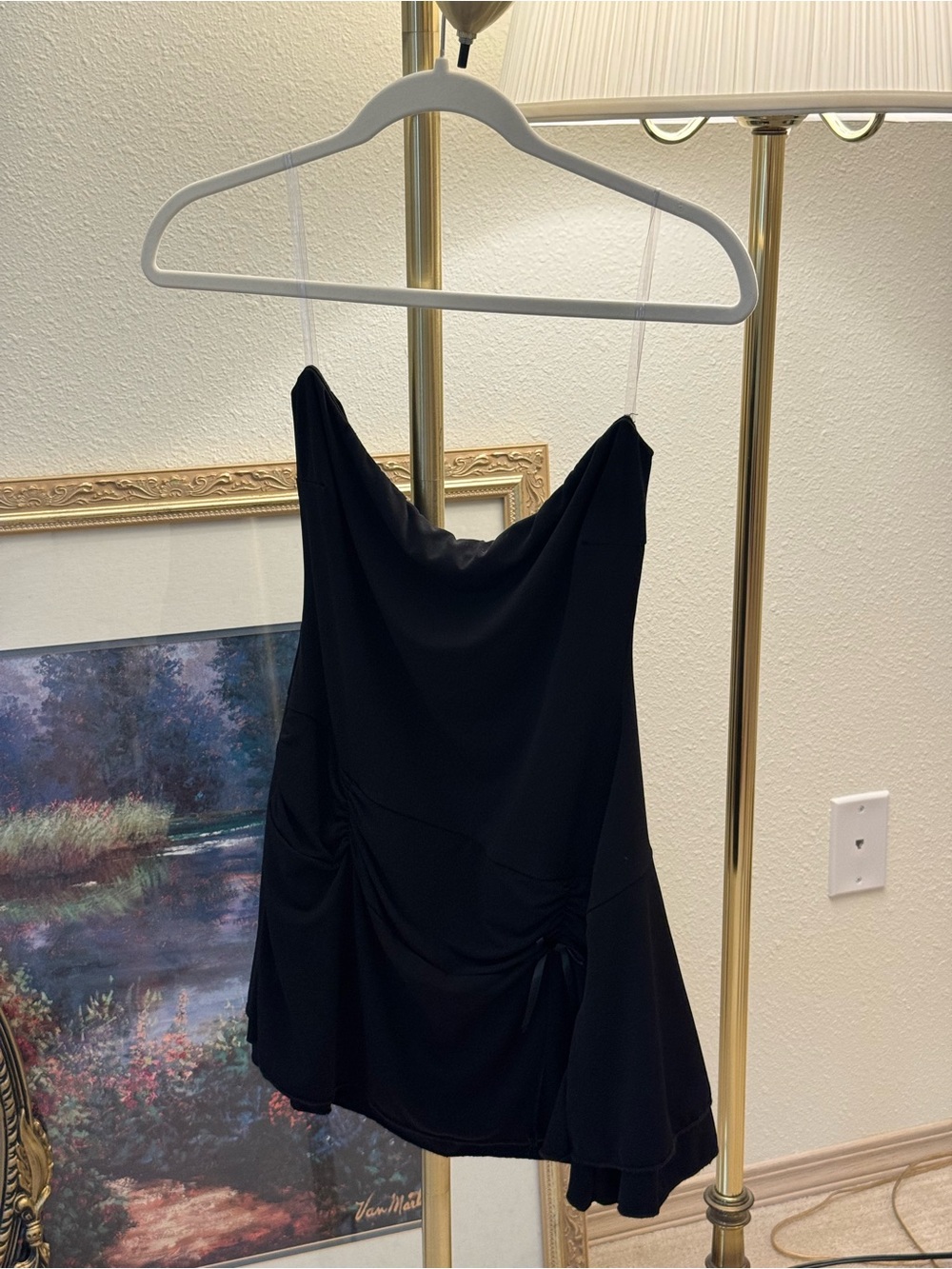 Windsor Black Strapless Mini Dress
